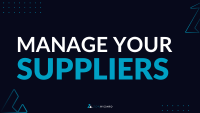 How to add and manage your Suppliers